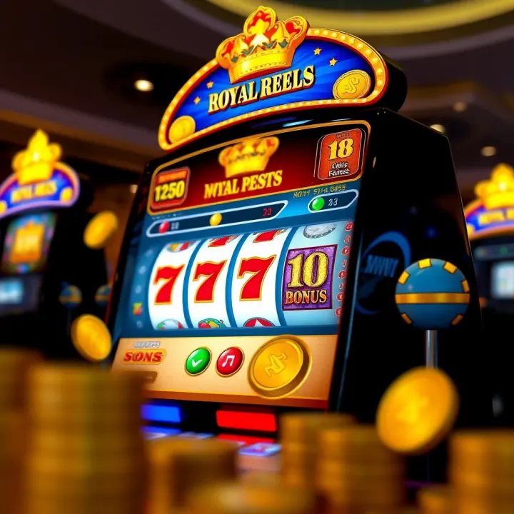 Understanding Royal Reels No Deposit Bonus Offers Casino bonus offer concept illustrating a digital slot machine with coins and bonus symbols