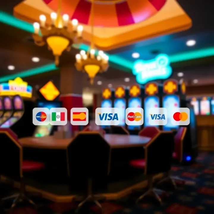 Various payment method icons accepted by Royal Reels online casino platform