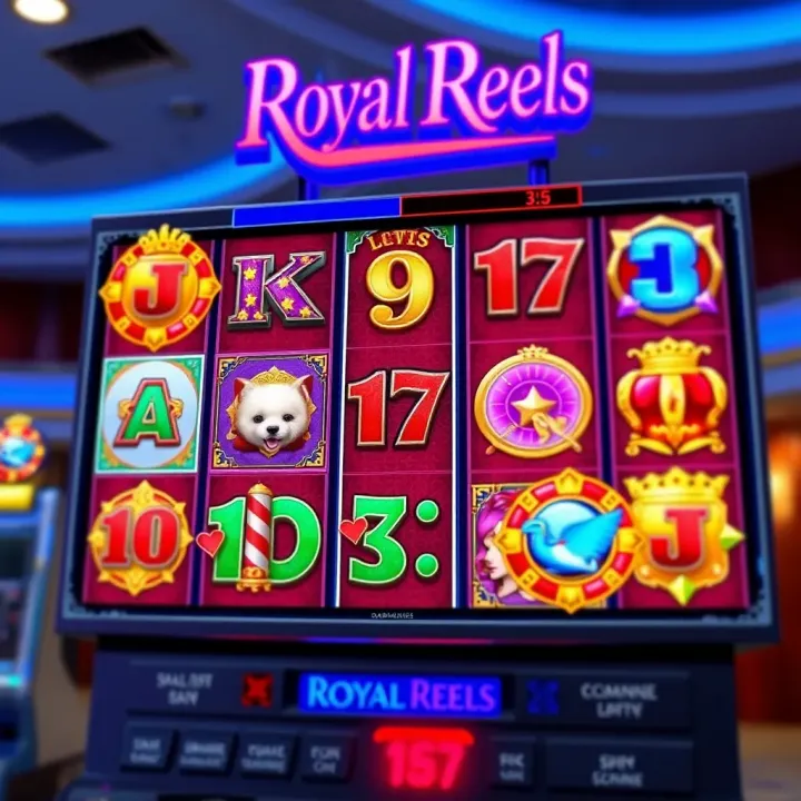 Royal Reels Online Slot Games Interface Colorful online slot game interface showcasing various themed reels and symbols