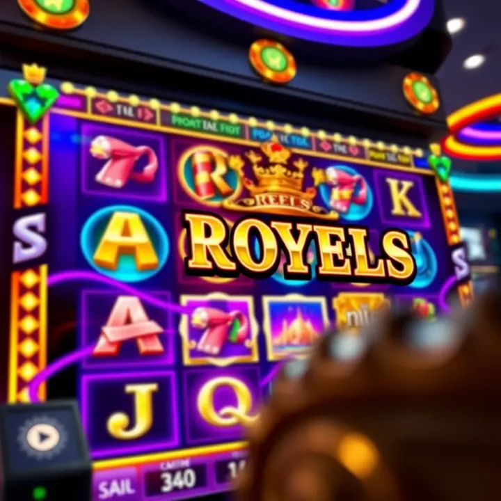 Bright and colorful online slot game interface showcasing vibrant reels and symbols