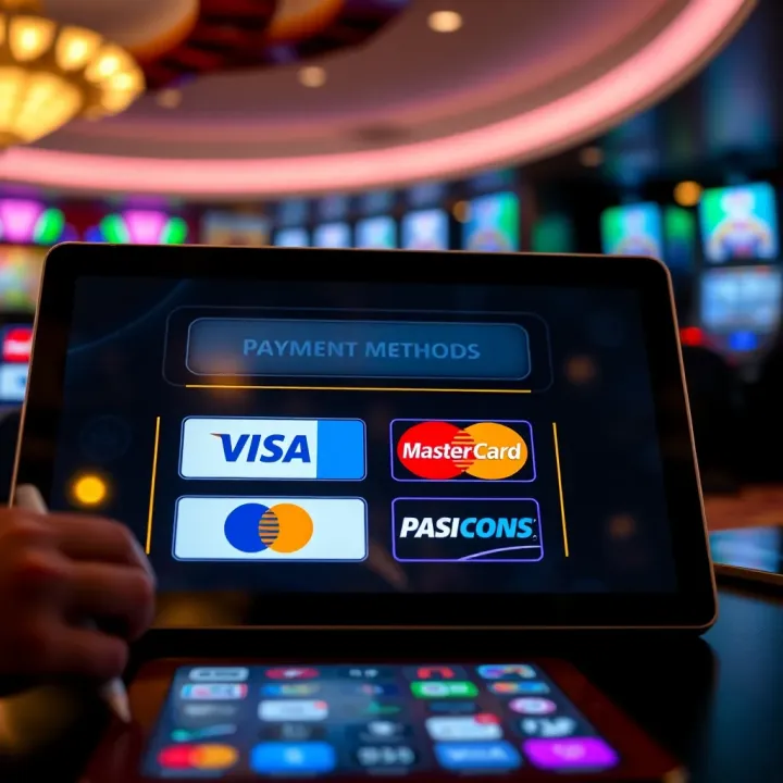 Secure online payment options displayed on a digital platform