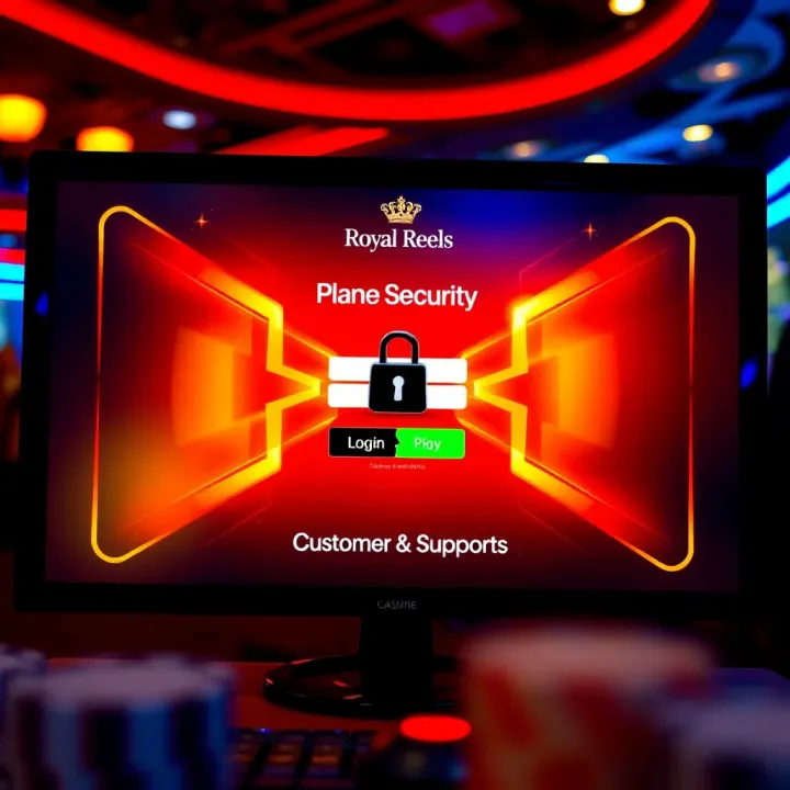 Secure login screen emphasizing strong security measures and customer support options