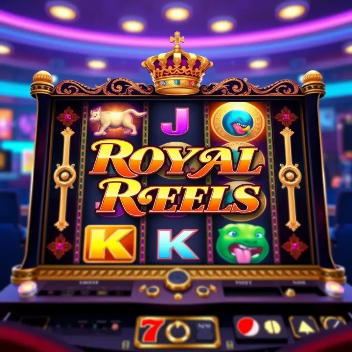 Royal Reels slot game interface showcasing vibrant reels and thematic symbols