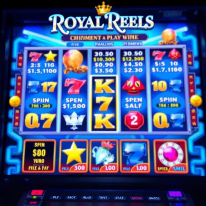 Online slot machine interface showing payout results and winning symbols