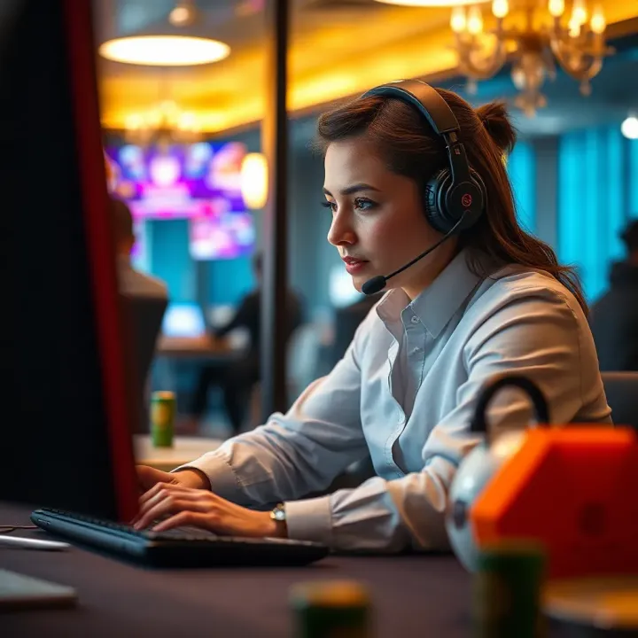 Technical support assisting with resolving connection issues on Royal Reels casino site