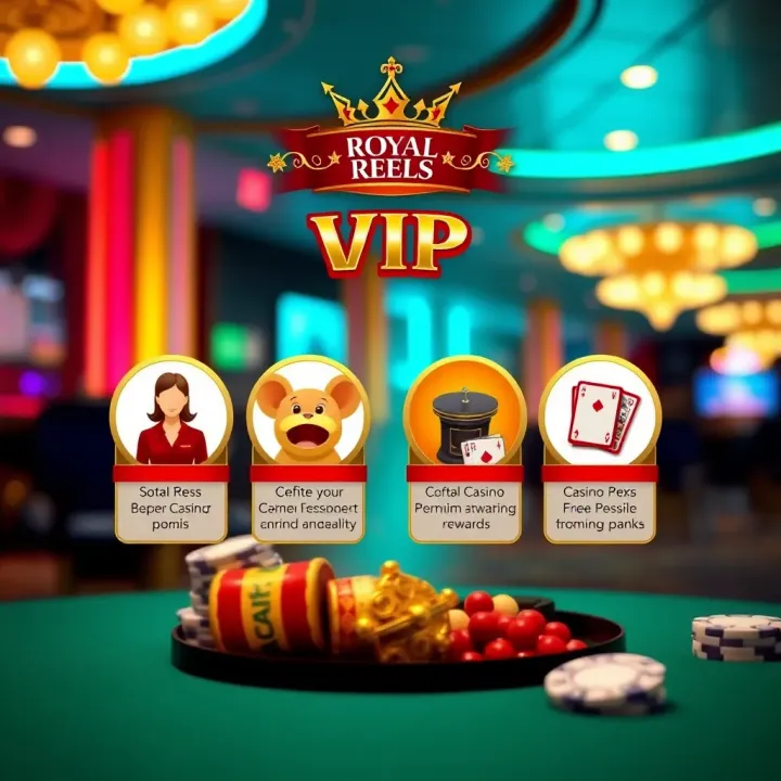 Illustration of premium casino rewards including personalized service icons and exclusive perks