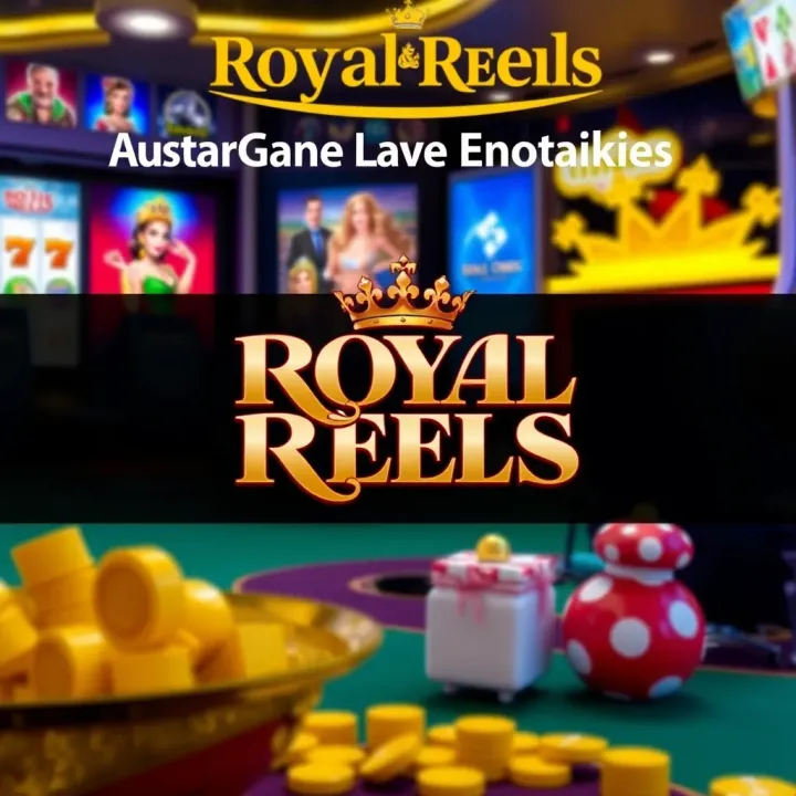 Royal Reels Sign-Up Bonuses for Australian Players Promotional banner showcasing Royal Reels welcome bonuses available in Australia