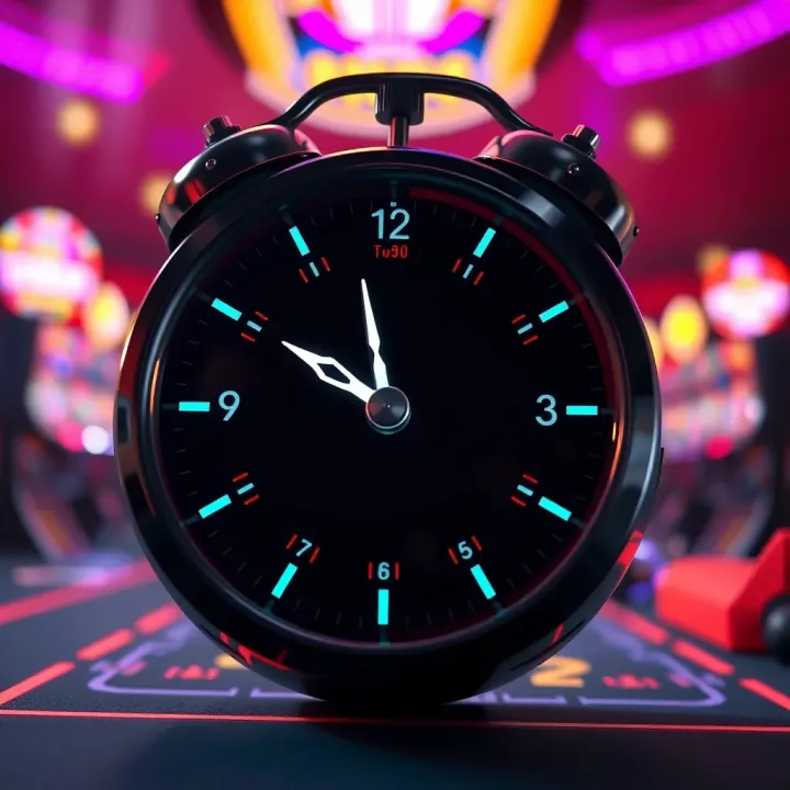 Illustration of a digital clock symbolizing payout speed and timing