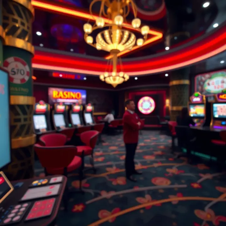 Illustration of a secure online casino environment highlighting responsible gaming practices