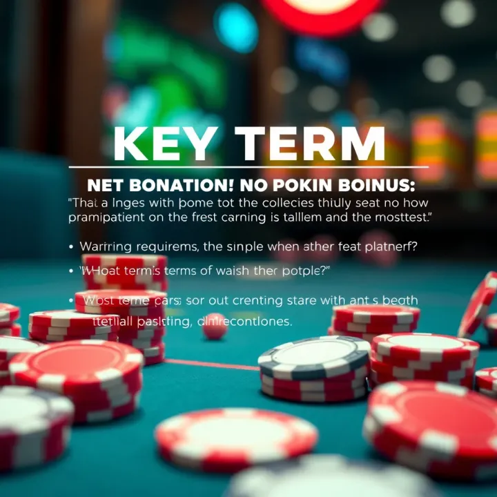 Illustration of bonus terms and wagering requirements explained with poker chips and digital symbols