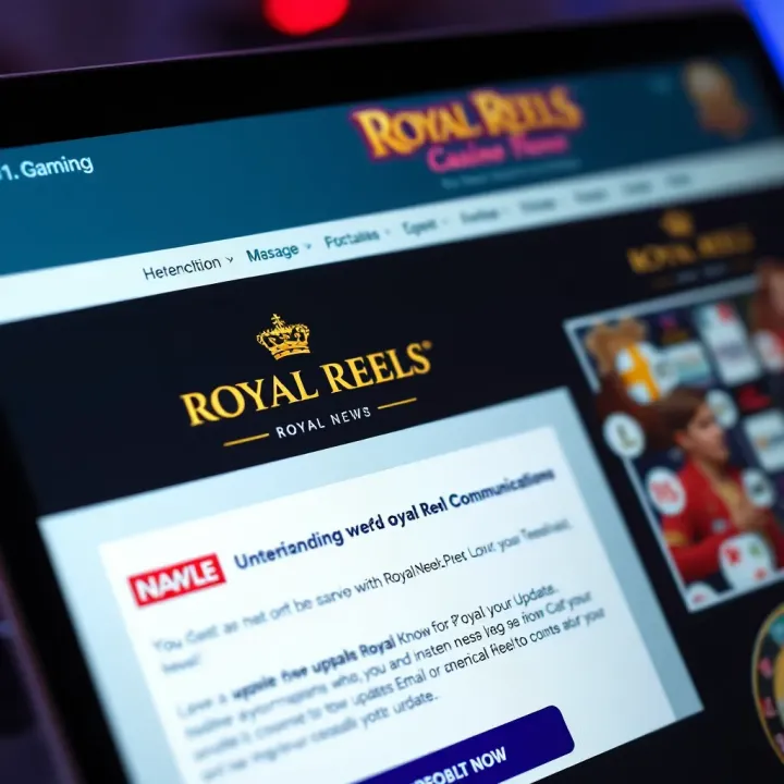 Email inbox displaying Royal Reels promotional messages and updates