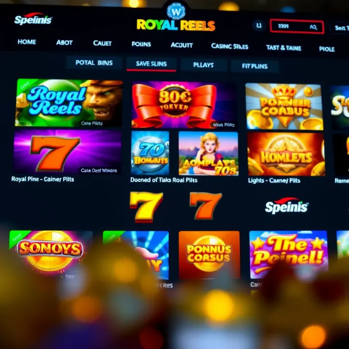 Popular Australian Online Casinos Offering Pokies Similar to Royal Reels Australian online casino interface showcasing a variety of pokies games with similar themes and gameplay as Royal Reels
