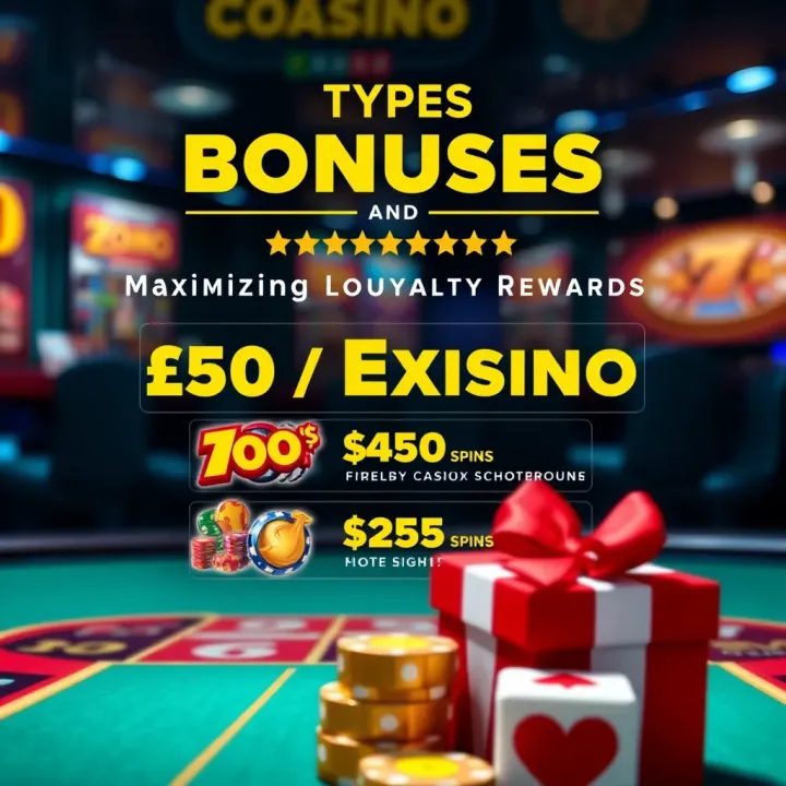 Visual representation of various casino bonuses including free spins and cashback offers